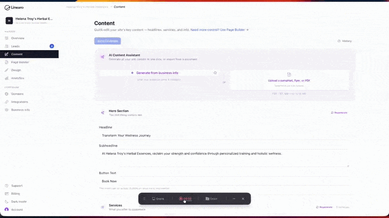 Build your site with 17+ content blocks